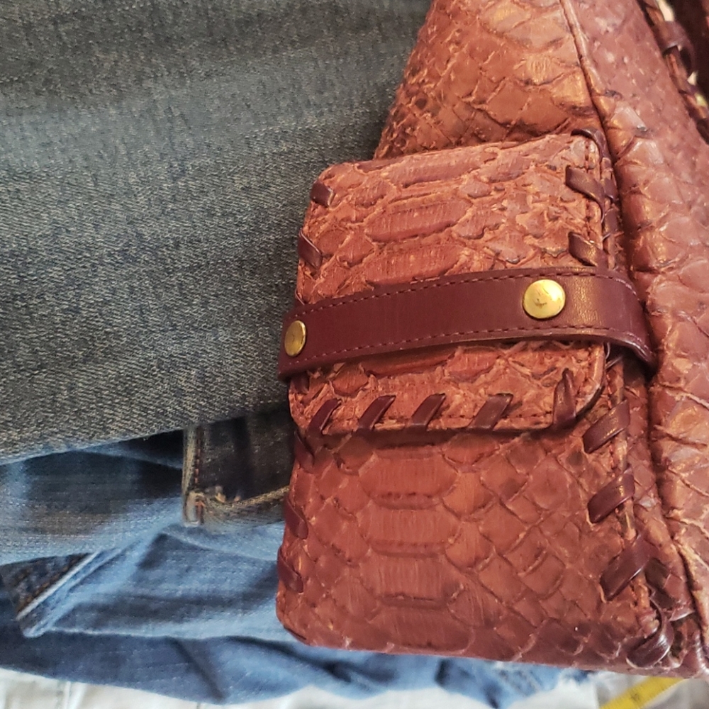 Via spiga snakeskin embossed handbag - Picture 5 of 7